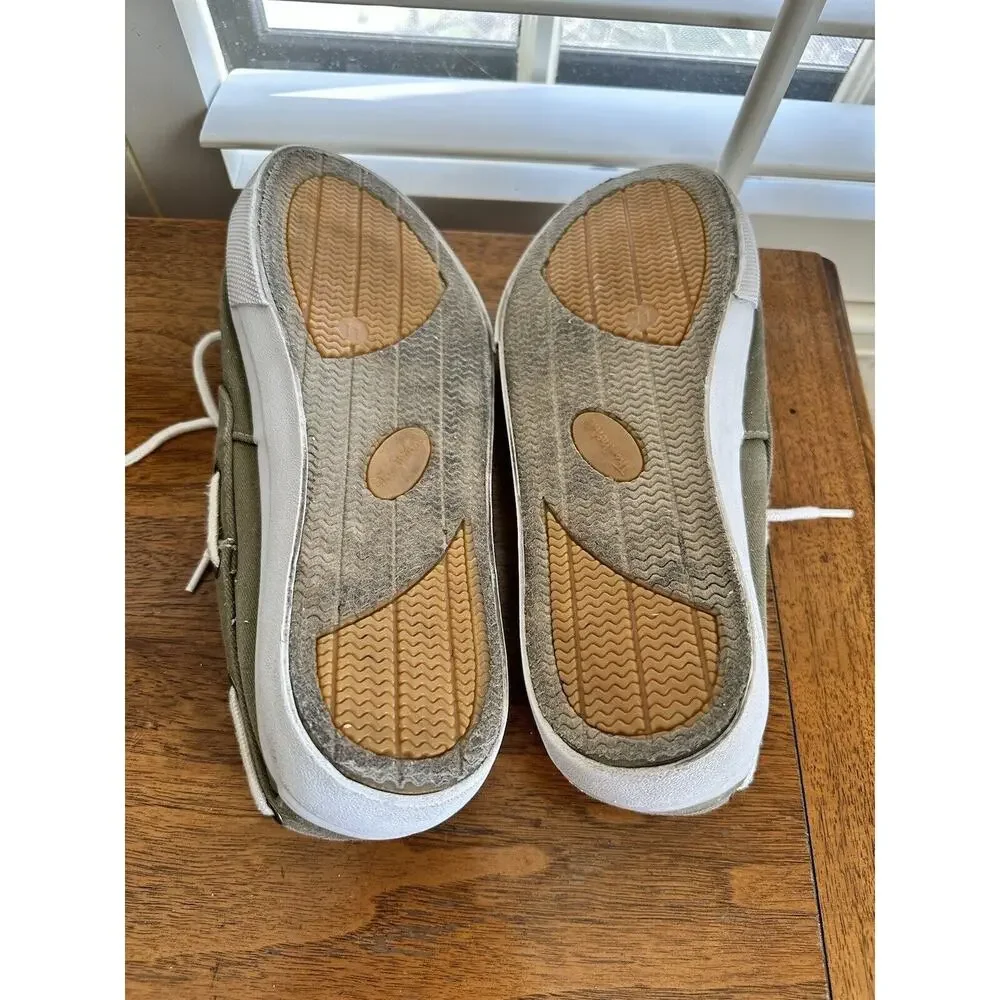 THOM MCAN GRAY CANVAS BOAT DECK MENS Size 9 SHOES